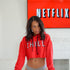 CHILL (cropped hoodie)